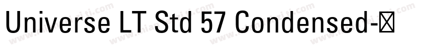 Universe LT Std 57 Condensed字体转换